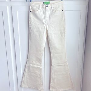 NWT Free People x Sandrine Rose Super Flare Denim Jeans - Reg Retail $209